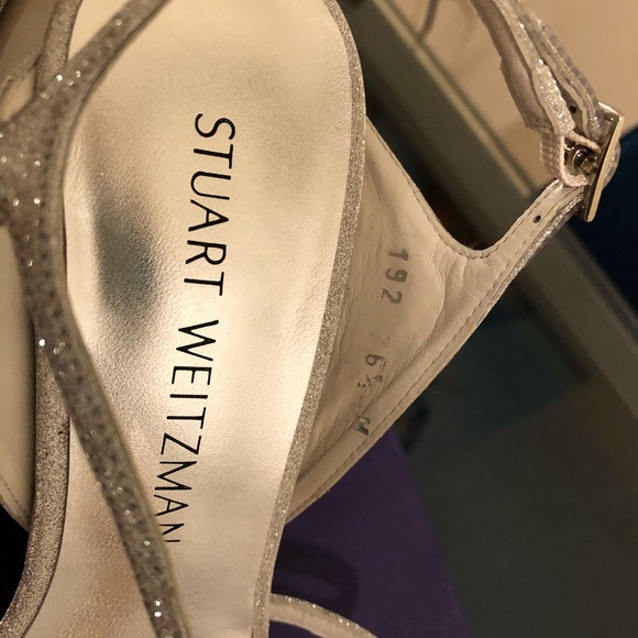 NEW Stuart Weitzman "Sensual" Sandal - silver 6.5M - Picture 5 of 7